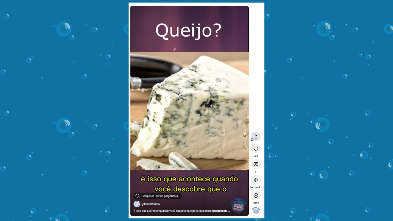 É isso que acontece quando você esquece queijo na geladeira